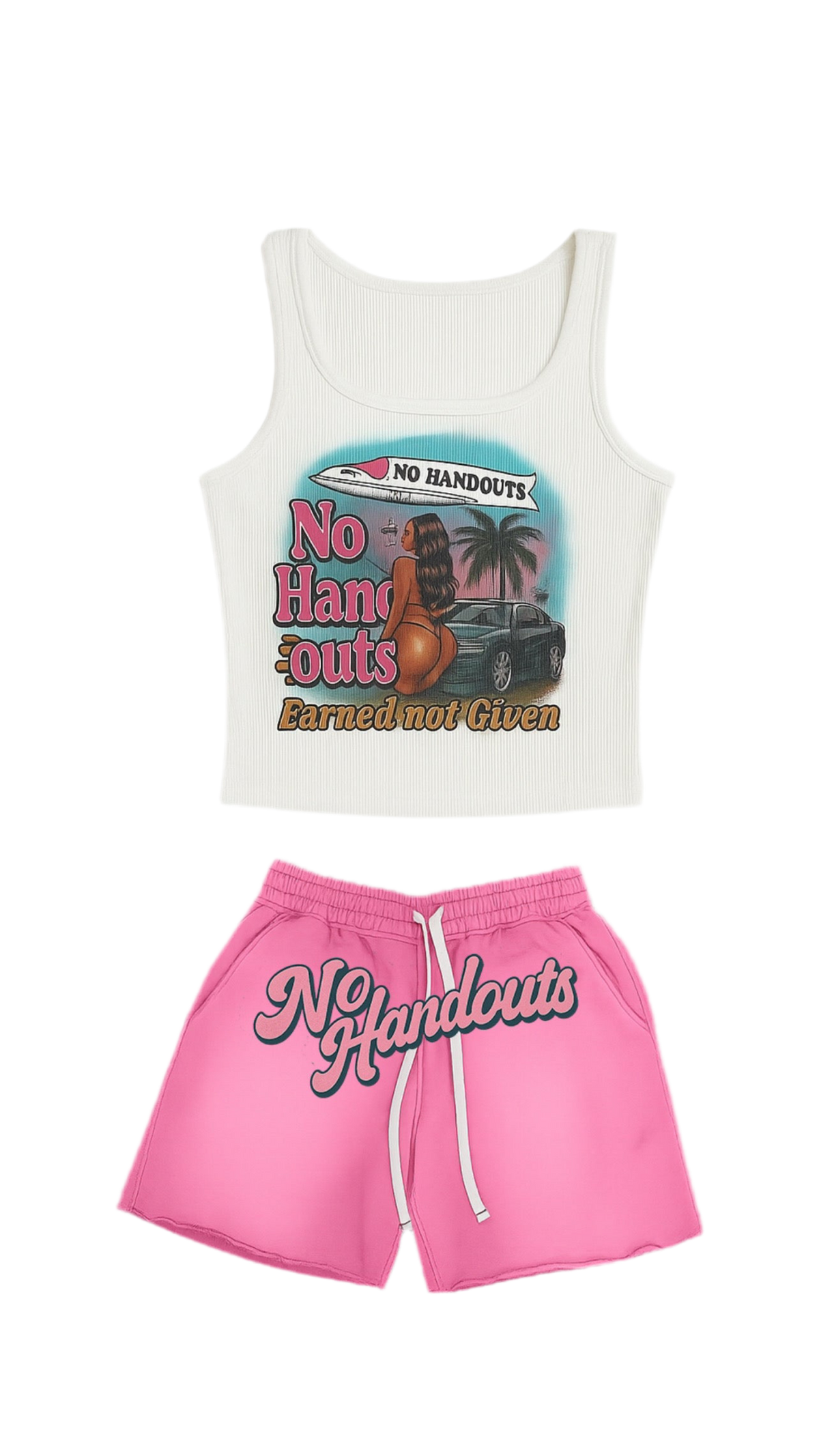 (Female) “Success” Shorts & Vest Set