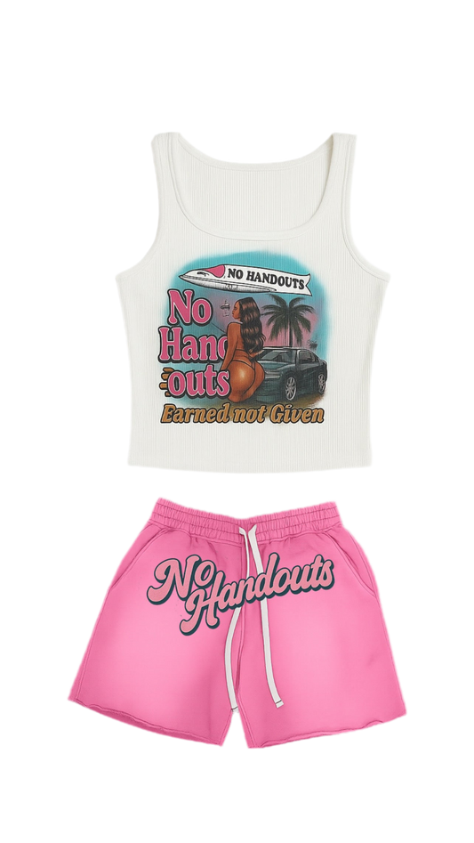 (Female) “Success” Shorts & Vest Set